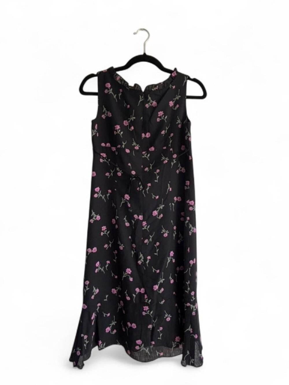 Sugarless Gal black floral dress